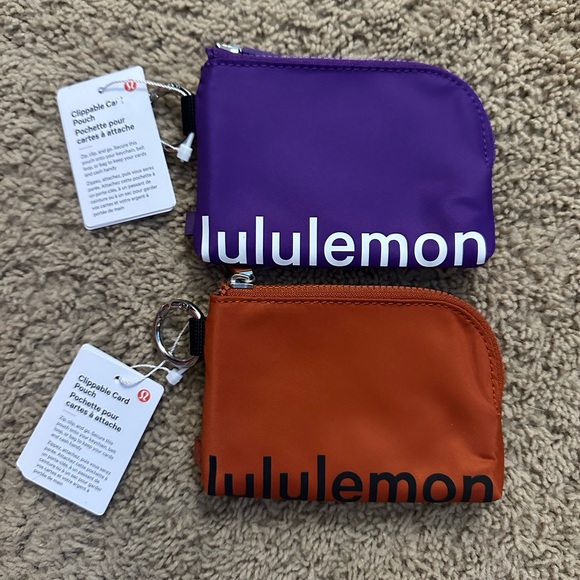 lululemon athletica Accessories - RARE! 2 Lululemon Clippable Card Pouches.